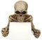 Skelett Klopapierhalter – Gruseliger Totenkopf WC-Halter – Schädel Toilettenpapierhalter für Halloween Deko