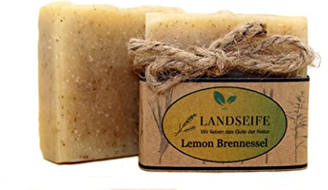 Landseife Lemon Brennessel - Handgefertigte Bio Naturseife