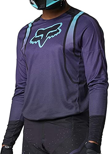 Fox Racing Men's 360 Vizen Motocross Jersey, Black/Purple, M