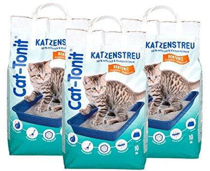Cat Tonit Katzenstreu 30kg Klumpstreu Haustierstreu Einsteu Streu Haustier