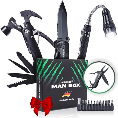 SCHARPE Coffret Cadeau Homme Personnalisé Multifonctions Utiles et Efficaces - Idéal pour les Anniversaires