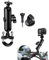 LCAUTFR Motociclo per Fotocamera Action Camera Manubrio Supporto Girevole a 360° per Hero 7/6/5/4/3+/3/2 Supporto Fotocamera d'Azione Action Cam per Moto