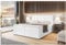 MEBLINI Boxspringbett mit Bettkasten - Gepolstert Doppelbett mit Matratze und Topper - Polsterbett mit Stauraum - Bett mit Kopfteil - Stauraumbett - Drago - 160x200 - H3/Weiß Kunstleder