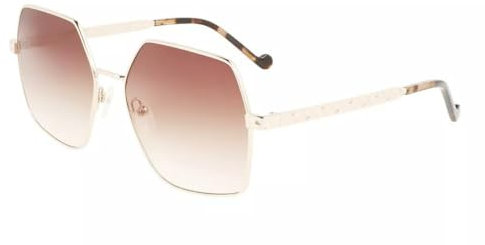 Liu Jo LJ152S 714 Medium Gold Sunglasses Polycarbonate, Standard, 58 Occhiali, 62 Unisex-Adulto