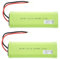 EFASO 2 Stück 7,2V 2000 mAh Tiger 1 RC NiMH Akku Pack passend für Tamiya Stecker für ferngesteuerte RC Autos 1:10 Flugzeug Hubschrauber Boot Truck Buggy Crawler Panzer