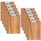 LELADY Klemmbrett A5, 10 Stück Klemmbrett aus Holz, Schreibbrett Klemmbrett mit Metalklemme, Pad Halter Clipboard, Zwischenablage Schreibblock, A5 Clipboard