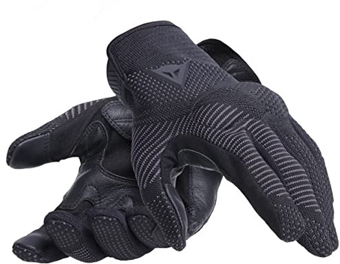 Dainese - Argon Gloves, Motorradhandschuhe, Strickgewebe, Viskoelastische Knöchelprotektoren, S Knöchelverschluss, Touchscreen, Motorradhandschuhe Für Herren, Schwarz, M