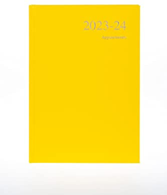 Collins Essentials Schülerkalender 2023–24, A5, Tagesansicht, Jahresmitte, Terminplaner, Schule, Hochschule oder Universität, Juli 2023 bis Juli 2024, Gelb – ESSA51M.45–2324