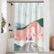 Uiiooazy Rideau Douche Anti Moisissure, Rideau de Douche 120x200cm Vert Gris Effet Marbre Rose Rideaux de Baignoire Tissu Lavable Imperméable Polyester Rideaux Salle de Bain avec 8 Crochets