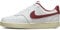 Nike Damen W Court Vision Lo Nn Damenschuhe, White/Team Red-Muslin-MTLC Gold Star, 39 EU