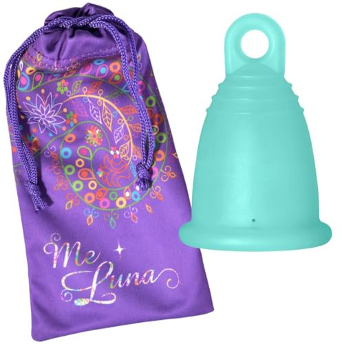 Me Luna Menstruationstasse Classic, Ring, Mint, Größe L