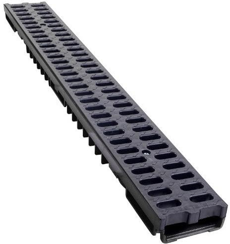 Foxonova Entwässerungsrinne Kunststoff bis 1,5t belastbar L100xB13xH5,5cm