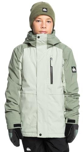 Quiksilver Mission Block Youth JK Chaqueta, Desert Sage, 16 Años para Niños