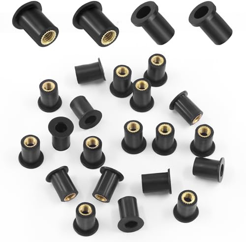 Rustark Well Nuts - Dadi di espansione in ottone, universali, per moto, canoa, barca, kayak