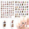 Taylor Nail Sticker, Cute Cartoon Nail Art Decals, 3D Self-Adhesive Nail Stickers, Kawaii Designer Anime Nail Stickers for Girls, Children, Women, Manicure Tips, Decoration (2 Sheets