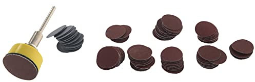 Yheonver 1 100 StüCk Schleif Scheiben Polster Kit Runde Schleif Papier Schlaufe Sander Backer