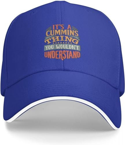 Baseballkappe Hip Hop Sonnenhut Cummins Familienname It_s A Cummins Thing You Wouldn_t Understand Baseball Cap Visier Bergsteigen Damen Hüte Männer Geburtstagsgeschenk für Männer Frauen