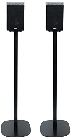 Vebos Lot de 2 pieds pour Samsung HW-Q935D/HW-Q930D, élégant, support de haut-parleur sans fil, pour une expérience sonore époustouflante, support d'enceinte de couleur noire