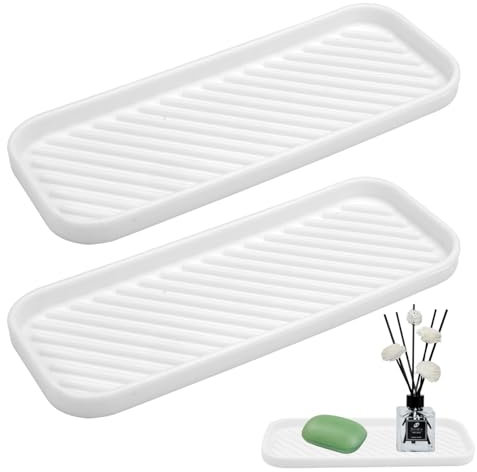 2 Pieza Organizador Fregadero Silicona, Soporte para Esponja Antideslizante, Organizador de Esponja de Silicona para Fregadero, Soporte para Esponja Antideslizante para Encimera de Baño de Cocina