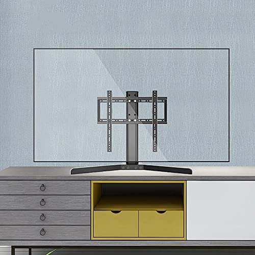 Table Top TV Stand,TV Stand Mount With Double Anti-release Insurance Design,Anti-slip Foot Pad Design On The Bottom,Tabletop TV Base Fits 32-55 Inch TVs TV Mount TV Stand