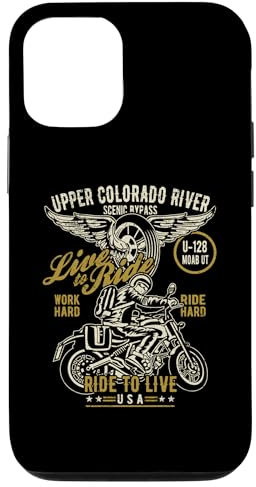 Custodia per iPhone 15 Pro Bypass panoramico U 128 del fiume Colorado superiore