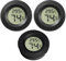 Riisoyu 3PCS Igrometro Termometro Ambiente, Temperatura Umidità Misuratore Interno Mini LCD Misuratori di Umidità Digitale a Forma Rotonda Termometri per Interni per Chitarra Rettili Serra per Auto