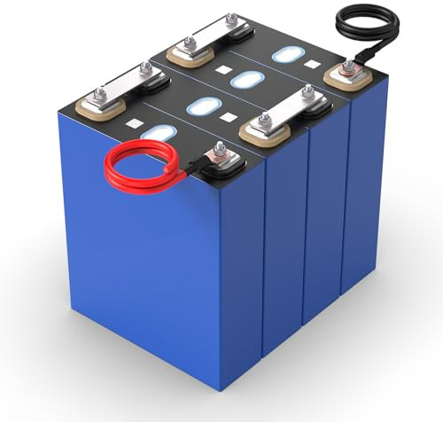 12V 200AH (3.2V*4 Pack) LiFePO4 Deep Cycle Battery Cells with Iron Phosphate, Class A Replacement Automotive Lithium Motorcycle Batteries, Perfect for Boat, Marine, Golf Cart, RV