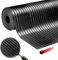 Rouleau de Caoutchouc Design Cord 50 cm (Largeur) x 2 m (Longueur) épaisseur 3 mm Sol antidérapant fourgonnette, Garage, Sol en PVC, Moquette Caoutchouc résistante à l'eau et Facile à Nettoyer.