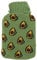 HUONIU 2000 ml Wärmflasche mit weichem Eisbär-Stoffbezug (Avocado)