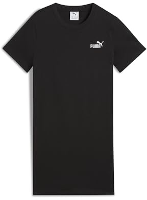 PUMA Mädchen Essentials Small No. 1 Logo Kurzärmliges Kleid 116, Black
