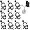 WUSJCOF Ganci per Tendalino 10 Pezzi, Ganci a S per Tendalino Camper, Accessori per Roulotte, Ganci per Tende da Sole per Luci, Decorazione Interna ed Esterna per Camper
