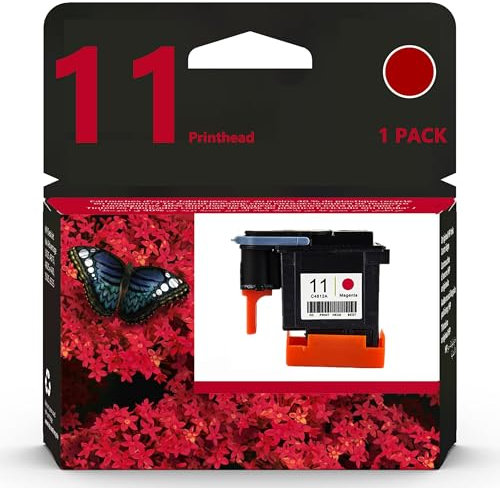 Druckkopf, Druckkopf ABS Rostfreier Plotterdrucker Zubehör Ersatz Passend Für HP Designjet 100 110 111 500 510 800 813 850 500ps 800ps 9110 9120 9130 K850 Drucker,Magenta-1 Pack