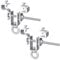 Adjustable Steel Beam Clamp - 2 Stück Verstellbare Stahlträger Befestigung mit Kranhaken und Trägerklemme für Schwere Lasten bis zu 204KG - Einstellbar von 65 mm bis 225 mm