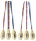 Rice, Lot de 6 Cuillères à latte - Multicolores - Nathalie Lété (MELSP-LNATXC)