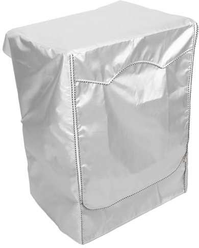 SEWACC Funda Protectora para Lavadora y Secadora Resistente al Polvo Sol Diseño Color Plata Mediano para Protección