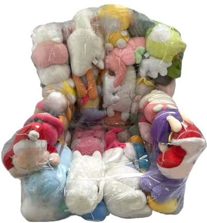 Ranley Plüschstuhl | Sitzsack 2 in 1 wasserdicht, transparenter aufblasbarer Stuhl für Innenräume | Wohnzimmer, Kinderzimmer, Kindergarten, Leseecke