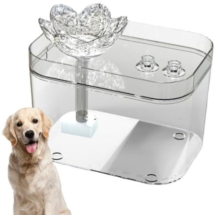 Fontaine d'eau pour Animaux De Compagnie | d'eau avec Filtre Rechargeable Via USB,Distributeur Automatique d'eau Silencieux pour Chats,pour Chats Et Chiens pour Usage Intérieur Maison Et Voyage