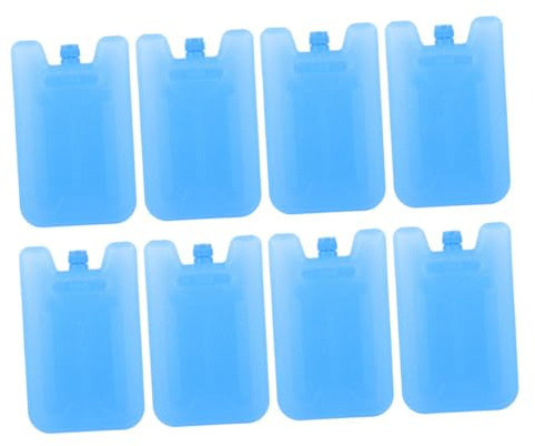 TOYANDONA 8pcs Large Reusable Ice Packs for Air Conditioner Fans, Freezer Blocks for Cooler Bags, Camping, Beach and Travel Food Storage