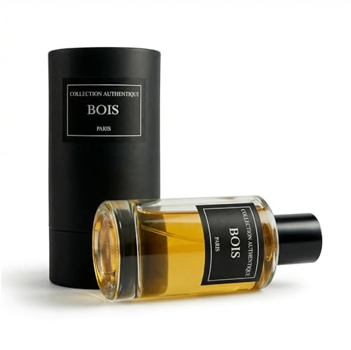 Collection Authentique Bois Eau de Parfum, Unisex Holzduft, Bergamote Poivre Rose Bois de Santal Cèdre Oud Vétiver Musc, Langanhaltend, Made in France, 50 ml