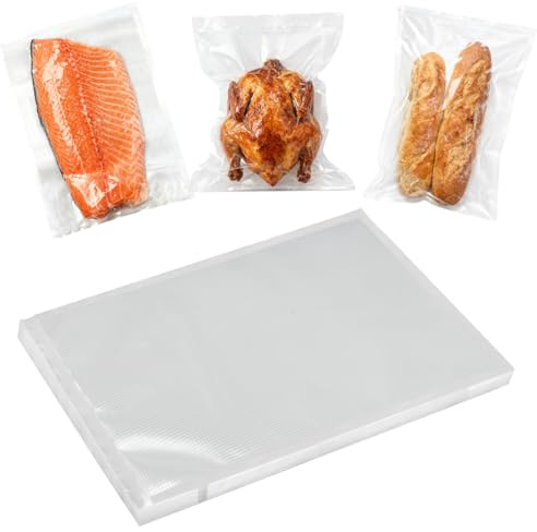 ATSHARK Vorgeschnittene Vakuumierbeutel, 40 Stück (28 x 40 cm) – BPA-frei, robustes, dickes Design, ideal für die Aufbewahrung von Lebensmitteln und Sous-Vide-Garen, VB2840