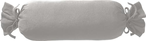 Erwin Müller Nackenrollenbezug Freising Elasthan-Jersey-Stretch grau Größe 40x15 cm Ø