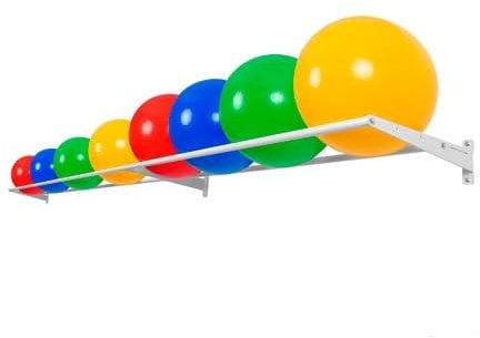 Wandhalterung mit 2 Streben inkl. Erweiterungsmodul Ballregal., 50x350 cm