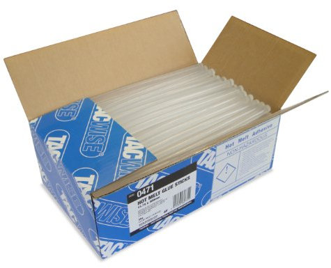 Tacwise 0471 Hot Melt Glue Sticks, 11.75mm x 300mm, Pack of 160, Clear