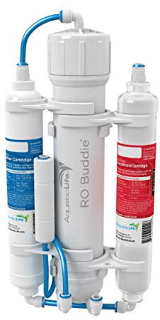 Aquatic Life RO Buddie 3-stufiges Umkehrosmose-Wasserfiltersystem, RO-Filtrationseinheiten für Aquarium, 100 GPD