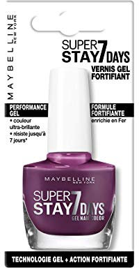 Gemey-Maybelline “Tenue & Strong pro“ Nagellack, Farbe 275: Social Berry (Violett)