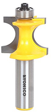 Yonico 13194 5/8-Inch Bead Bullnose Bead Router Bit 1/2-Inch Shank
