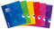 Oxford OpenFlex - Lot de 5 Cahiers à Spirales 17 x 22cm 100 Pages Grands Carreaux Seyès Couverture Polypro Couleurs Assorties