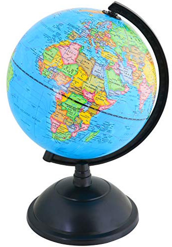 Exerz 20cm Schülerglobus - Englische Karte - Lehrmaterial Globen, Globus Bildung Drehbarer - Pädagogische/Geografische