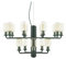 Normann Copenhagen - Kronleuchter - Amp Chandelier - Glas, Marmor - Farbe: Gold Green - (ØxH): 62,5 x 32,5 cm