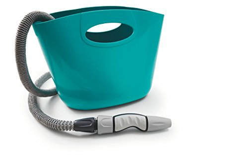 GF Garden, Aquapop 15, Tubo Estensibile da Giardino 15 Metri, in Kit pronto all’uso, con pratica Borsa di Plastica Contenitore, Azzurro, per l’Irrigazione di Giardini, Balconi, Terrazzi e Verande